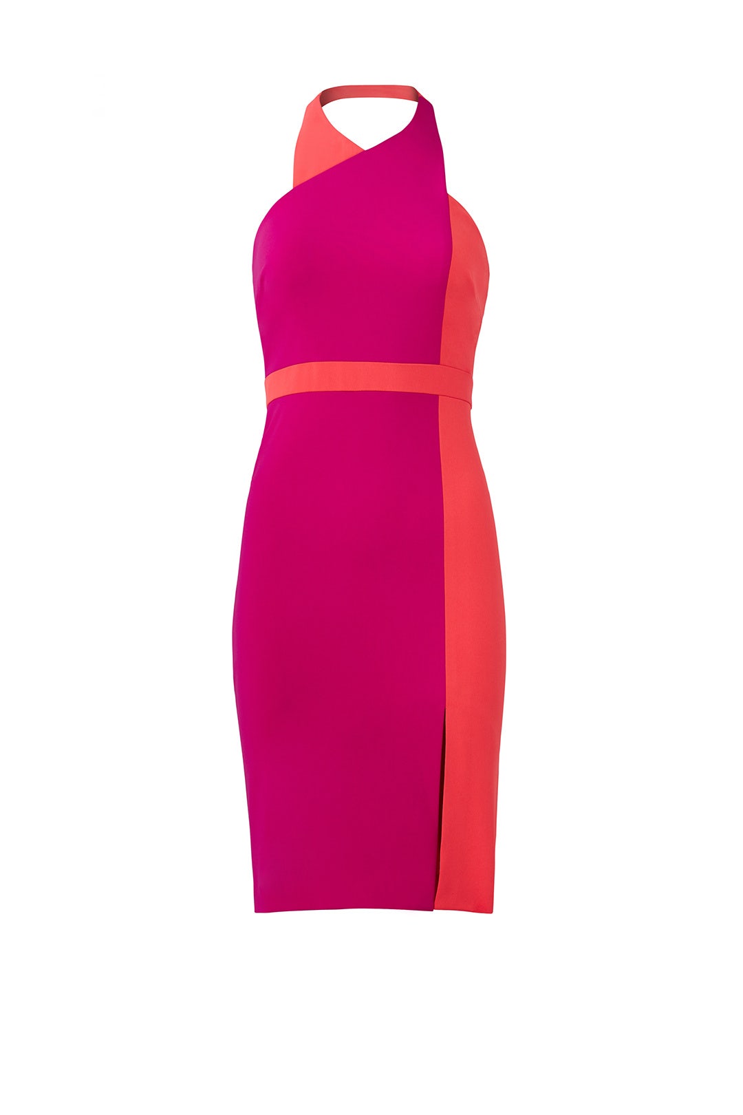Colorblocked Halter Dress by Badgley Mischka