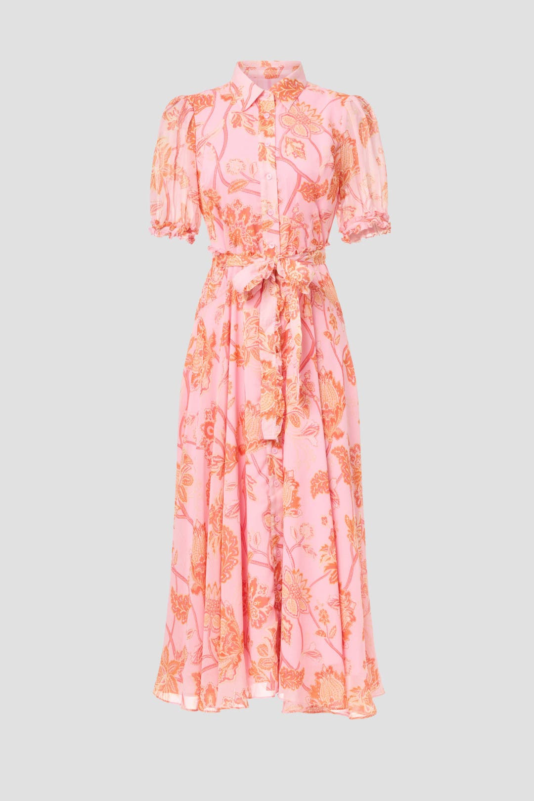 Pink Floral Shirt Dress by Derek Lam 10 Crosby x RTR | Rent the Runway