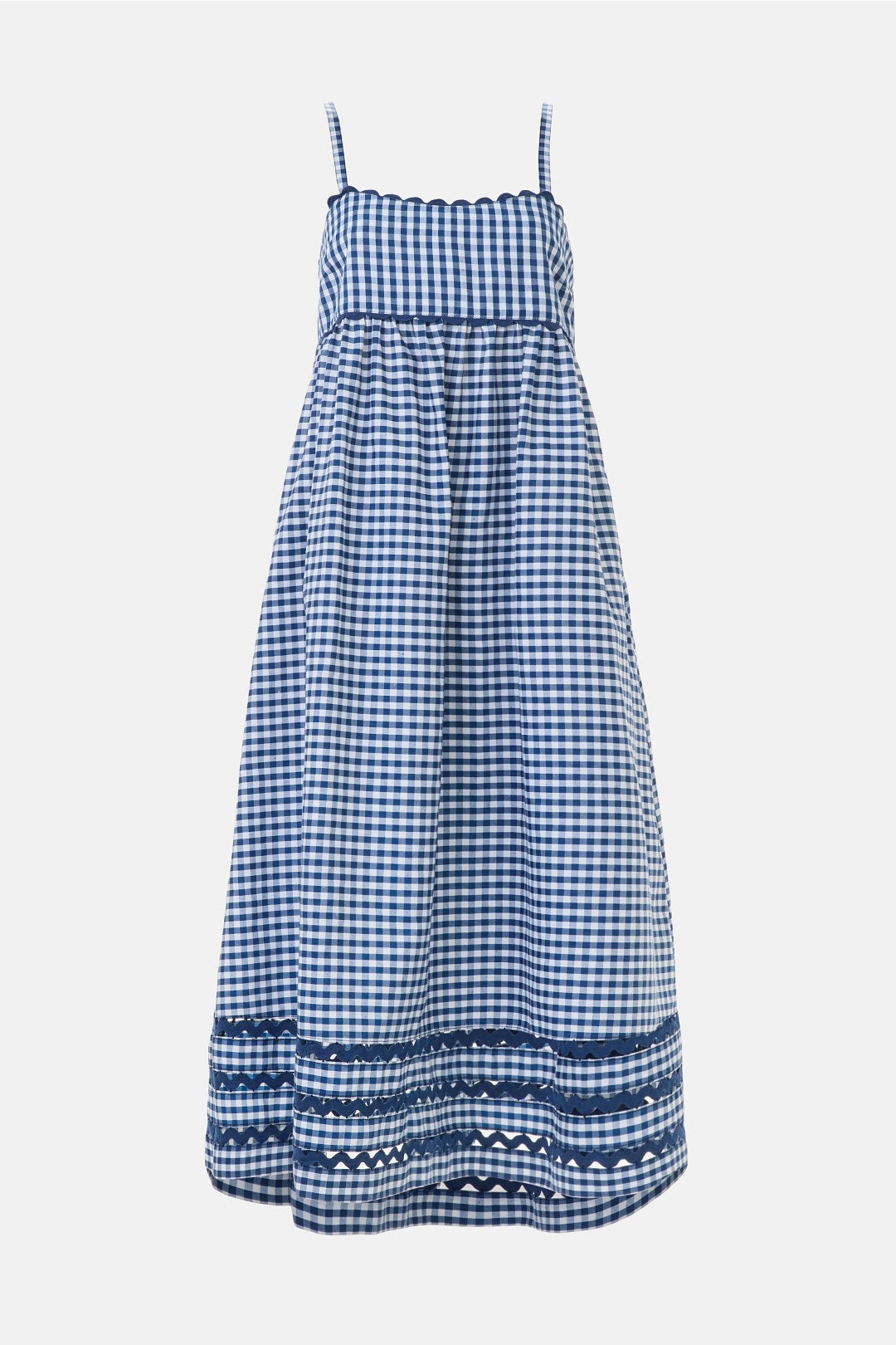 Gingham Empire Waist Midi Dress by Sea NY x RTR