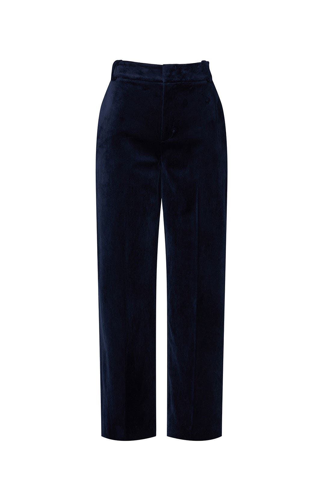 Velvet Cropped Trousers by VINCE. 4