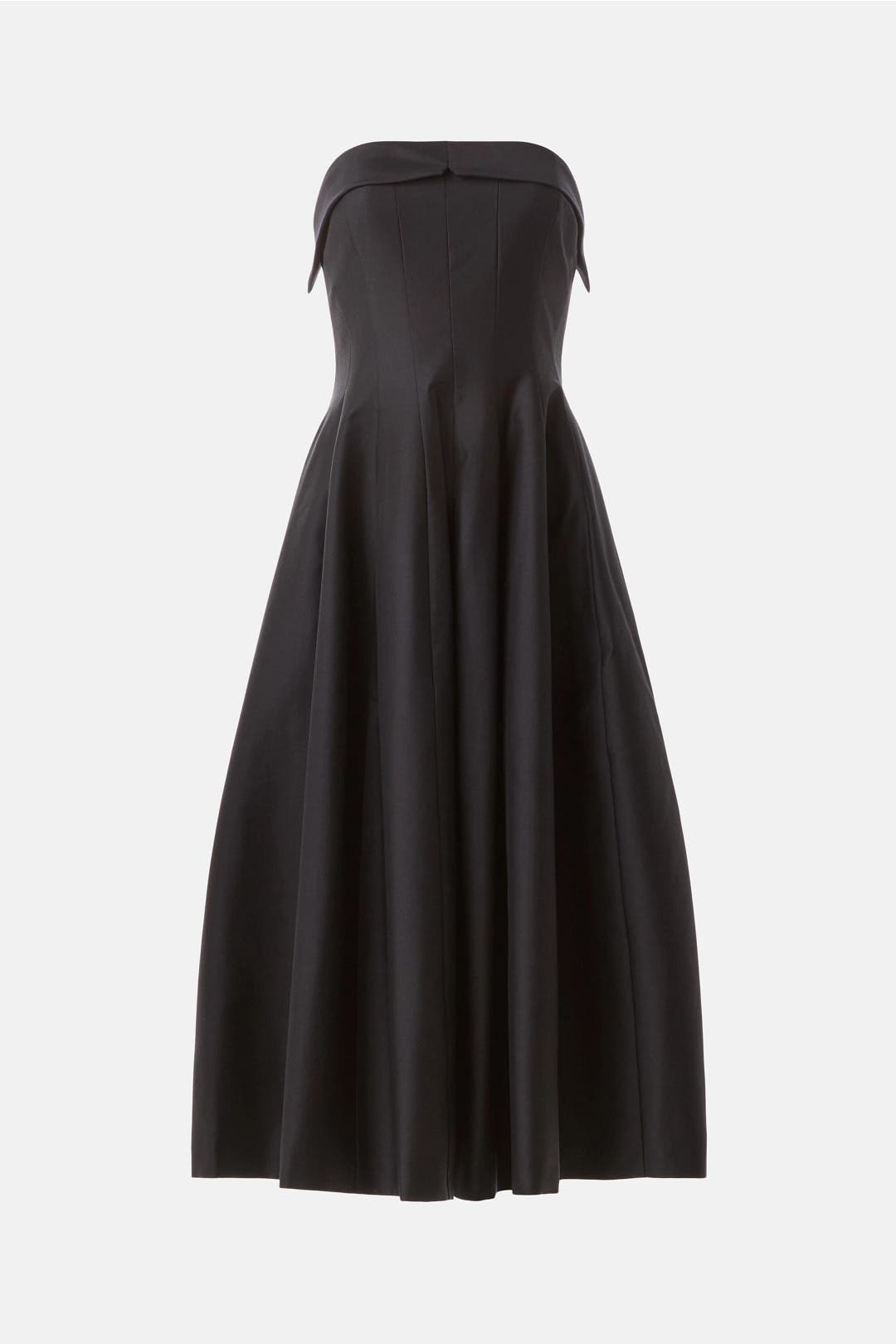 Tailored Strapless Midi Dress by Alberta Ferretti | Rent the Runway