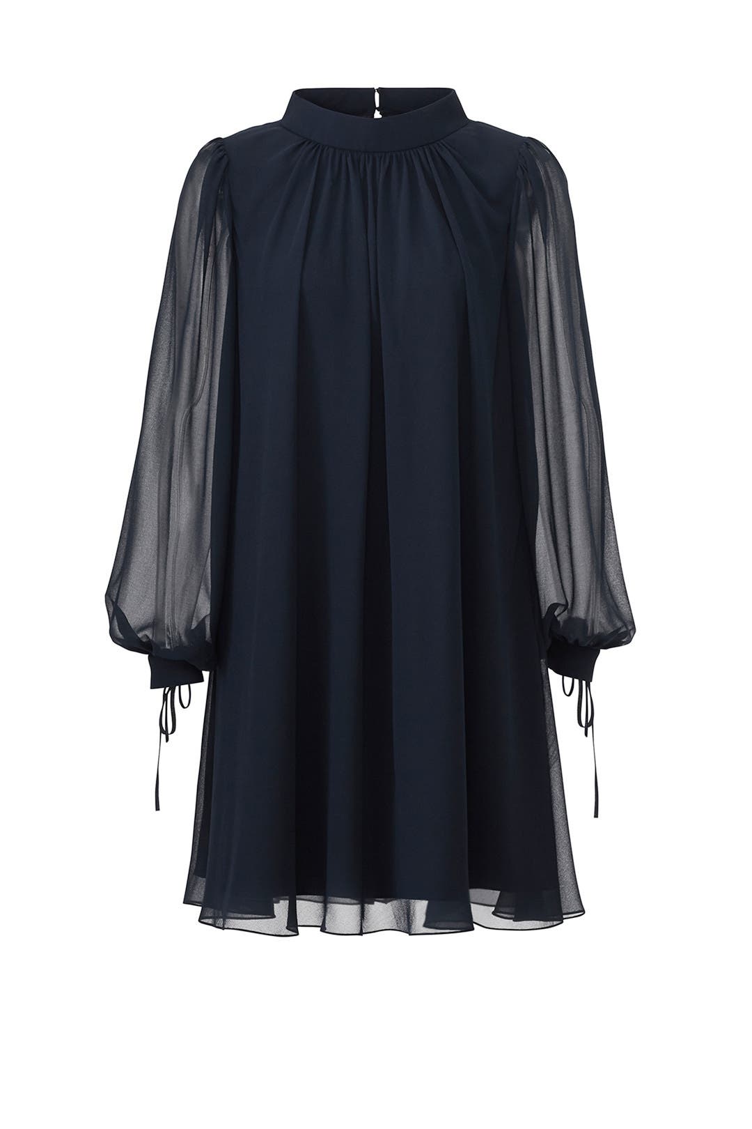 Navy Swing Dress by Badgley Mischka for $130 | Rent the Runway