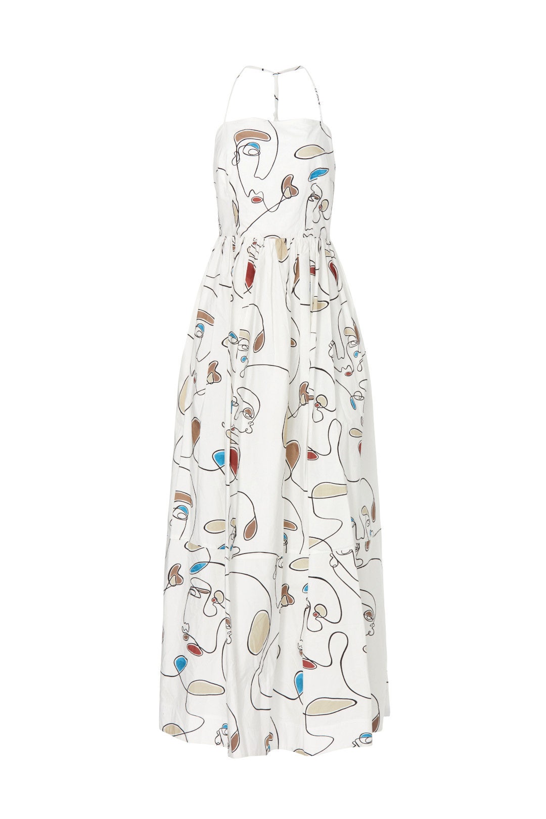 Faces Print Knot Maxi by Bassike 4
