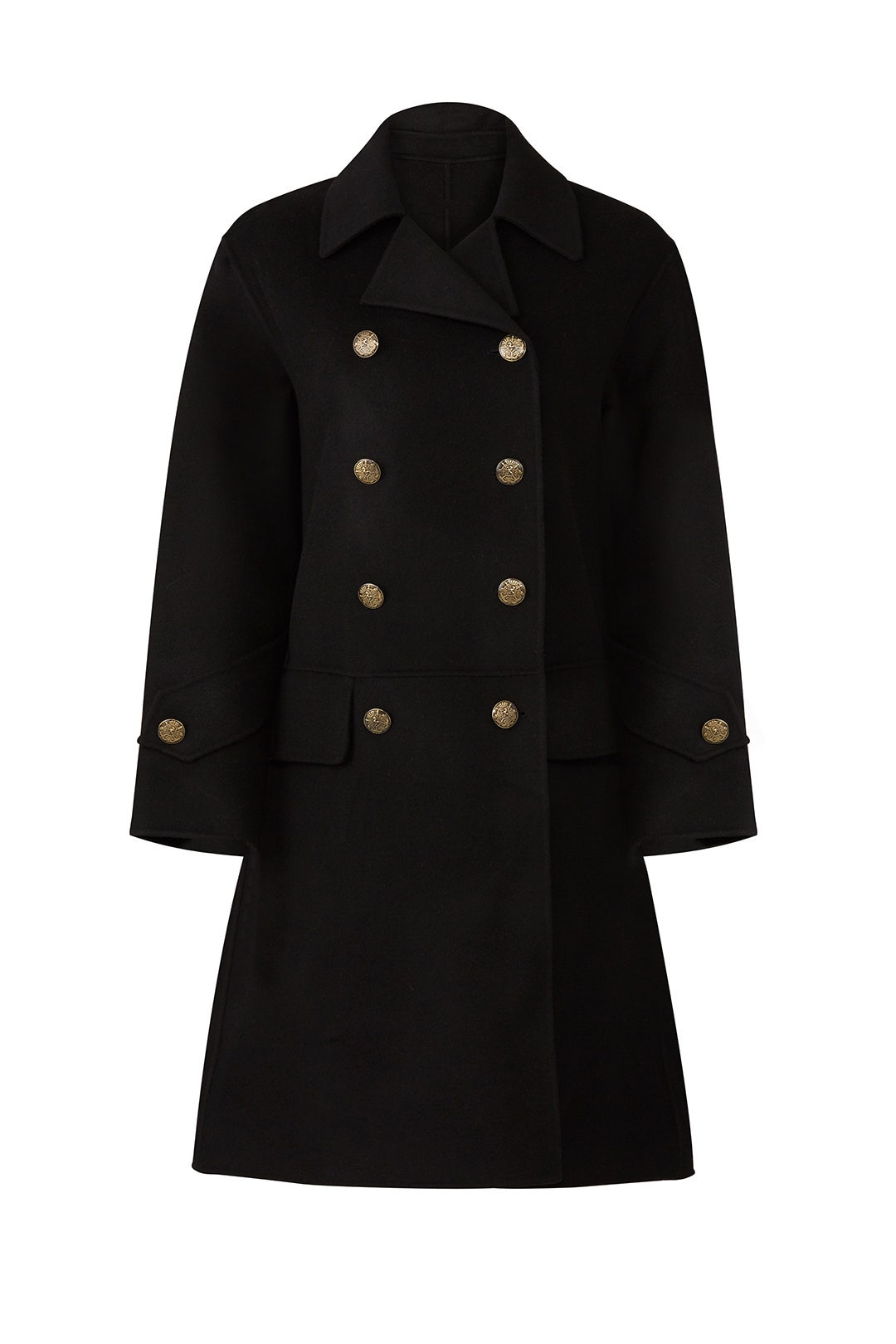 Black Oversized Coat by The Kooples