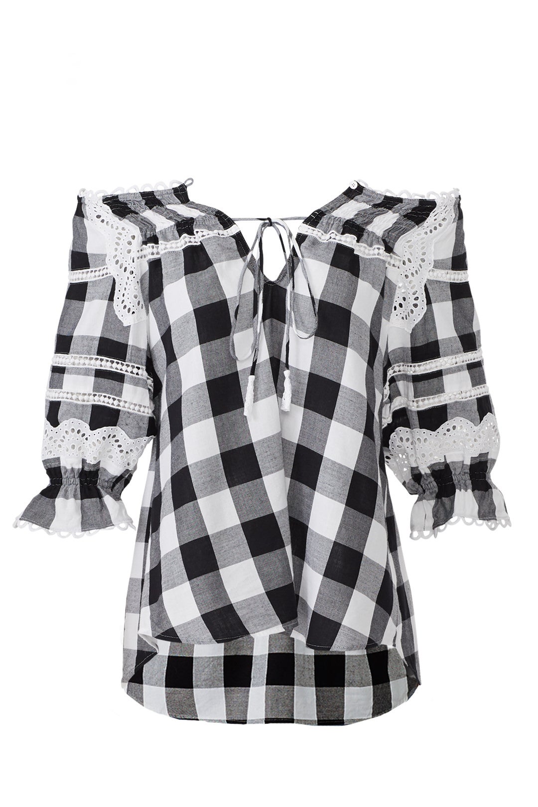 Plaid Amalia Buffalo Top by Marissa Webb