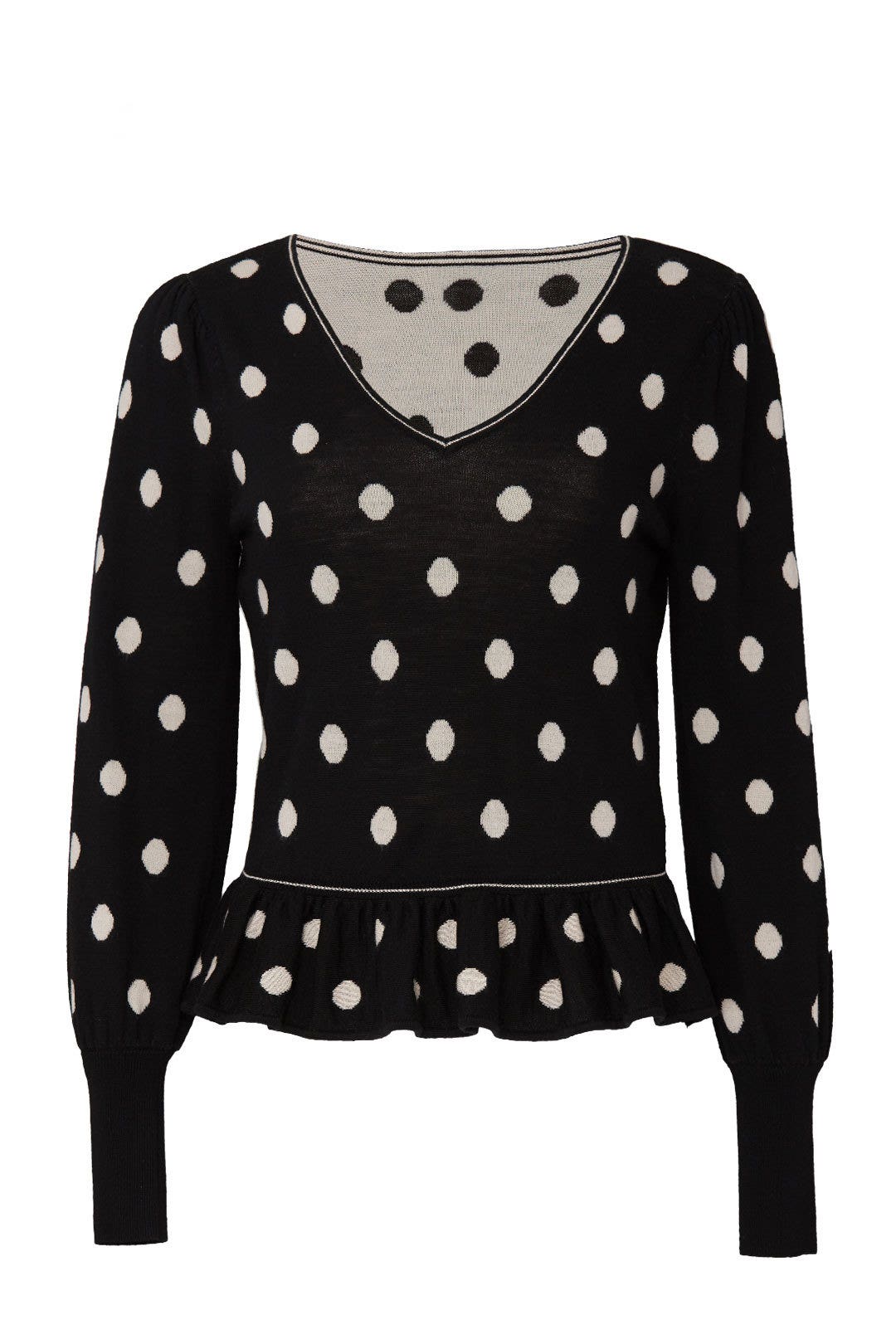 Jacquard Dot Sweater by Rebecca Taylor NYC