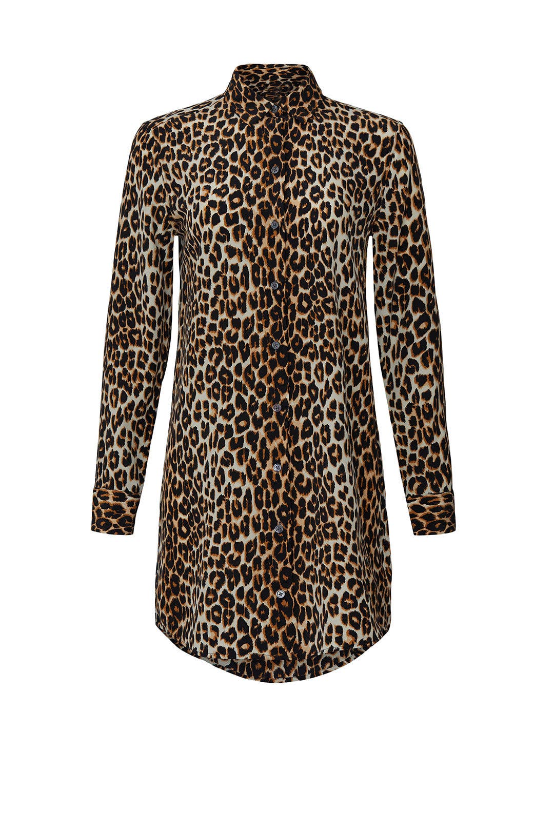 Essential Leopard Shirt Dress by Equipment for 60 Rent the Runway