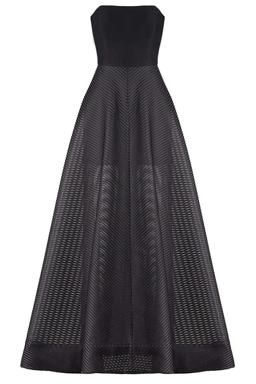Stripe Mesh Gown by HALSTON