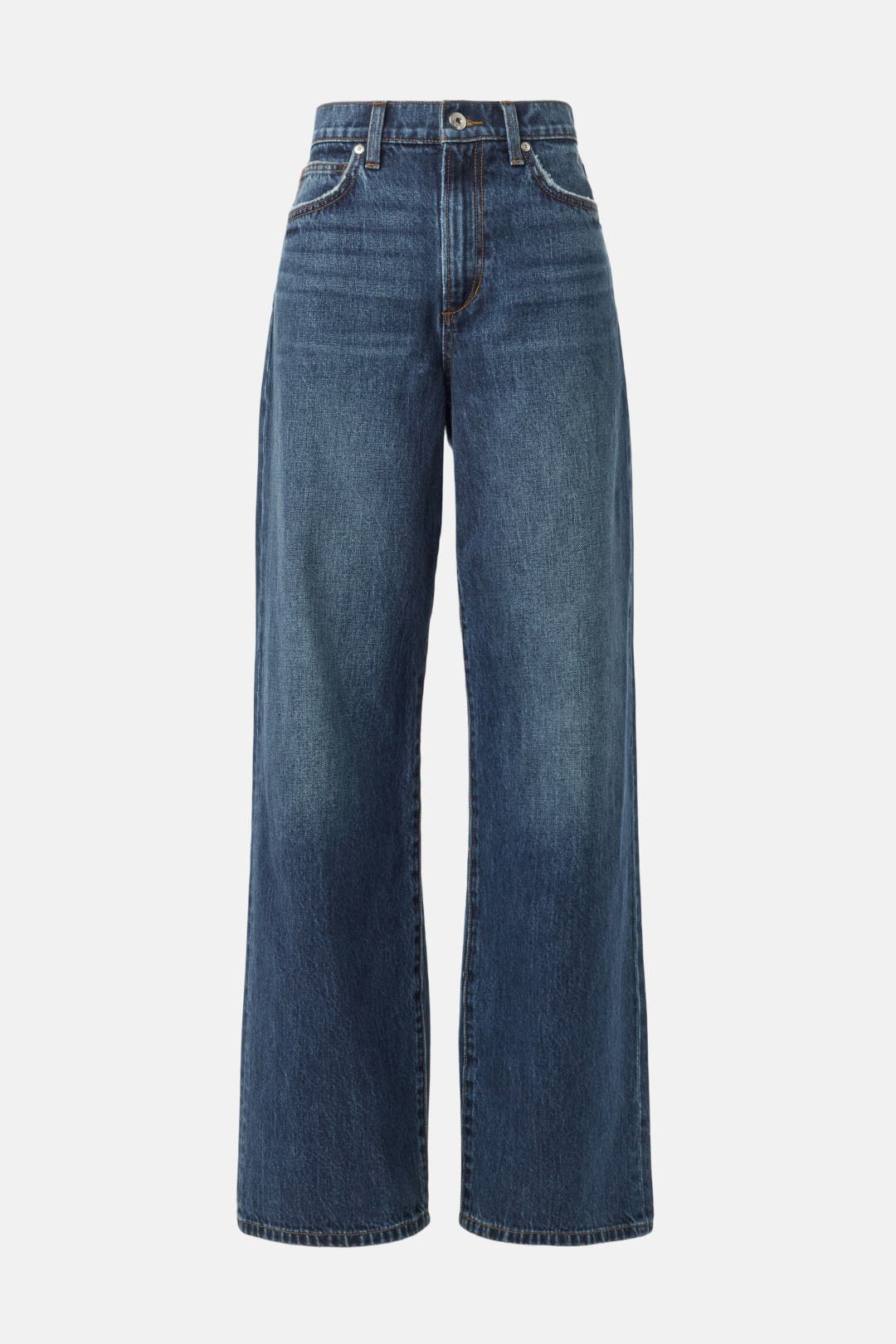 Dark Rinse Ribcage Wide Leg Jeans by Levi's | Rent the Runway
