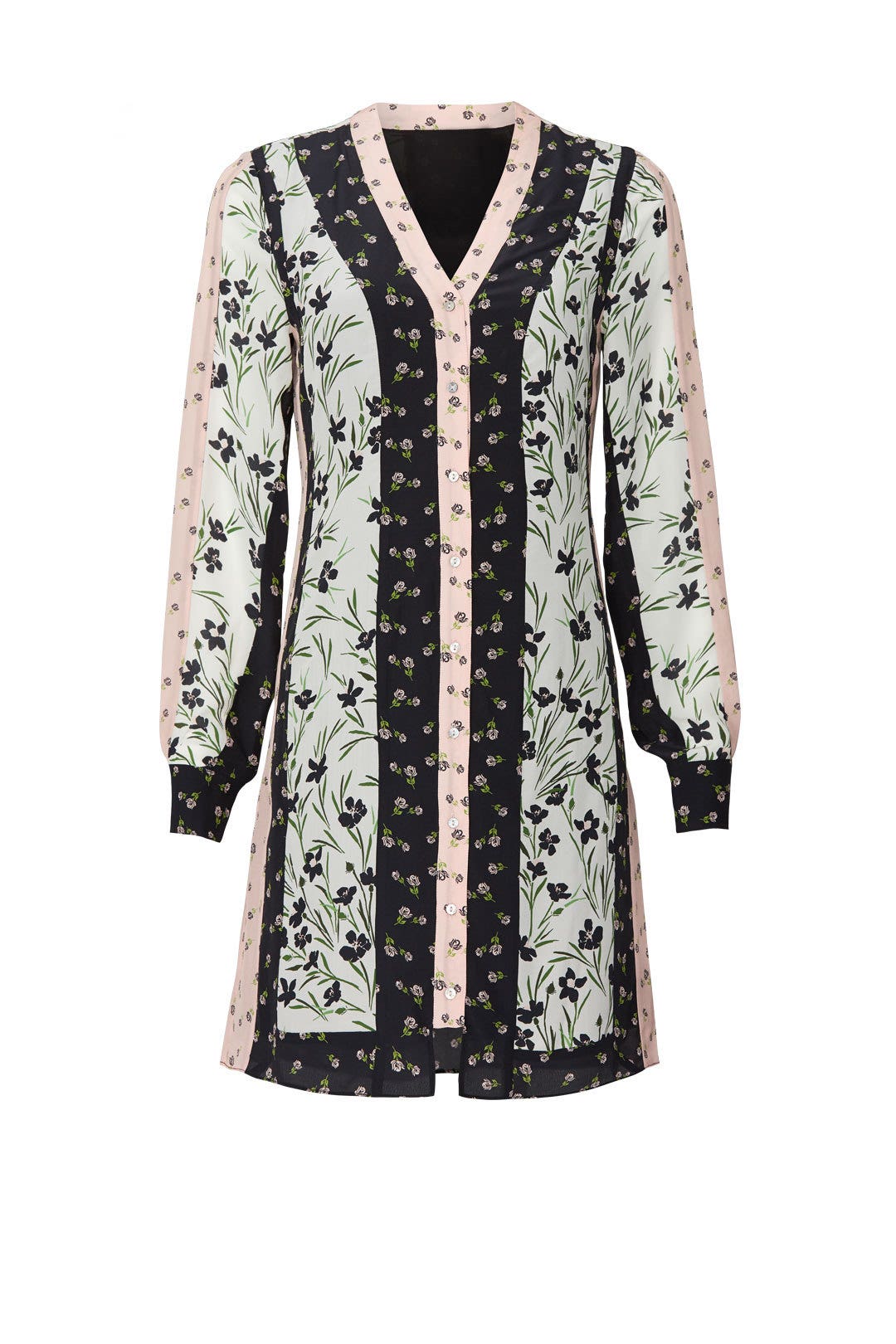 Tulip Ditzy Button Down Dress by Nicole Miller