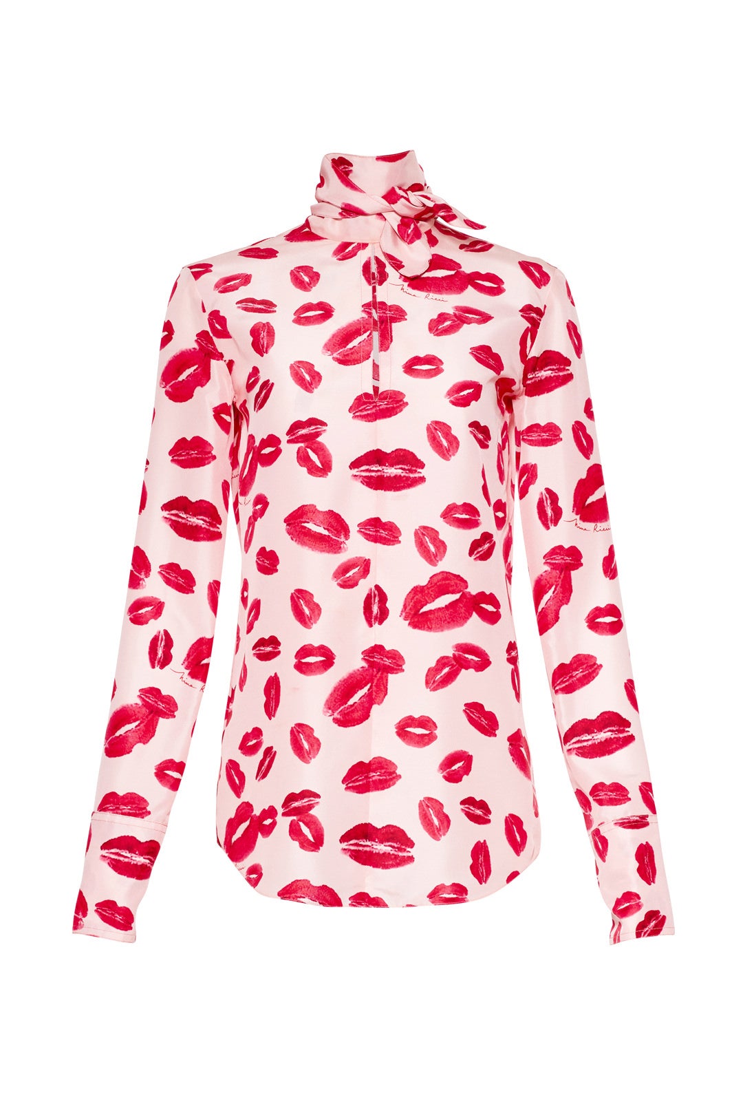 Lip Printed Zip Top by Nina Ricci
