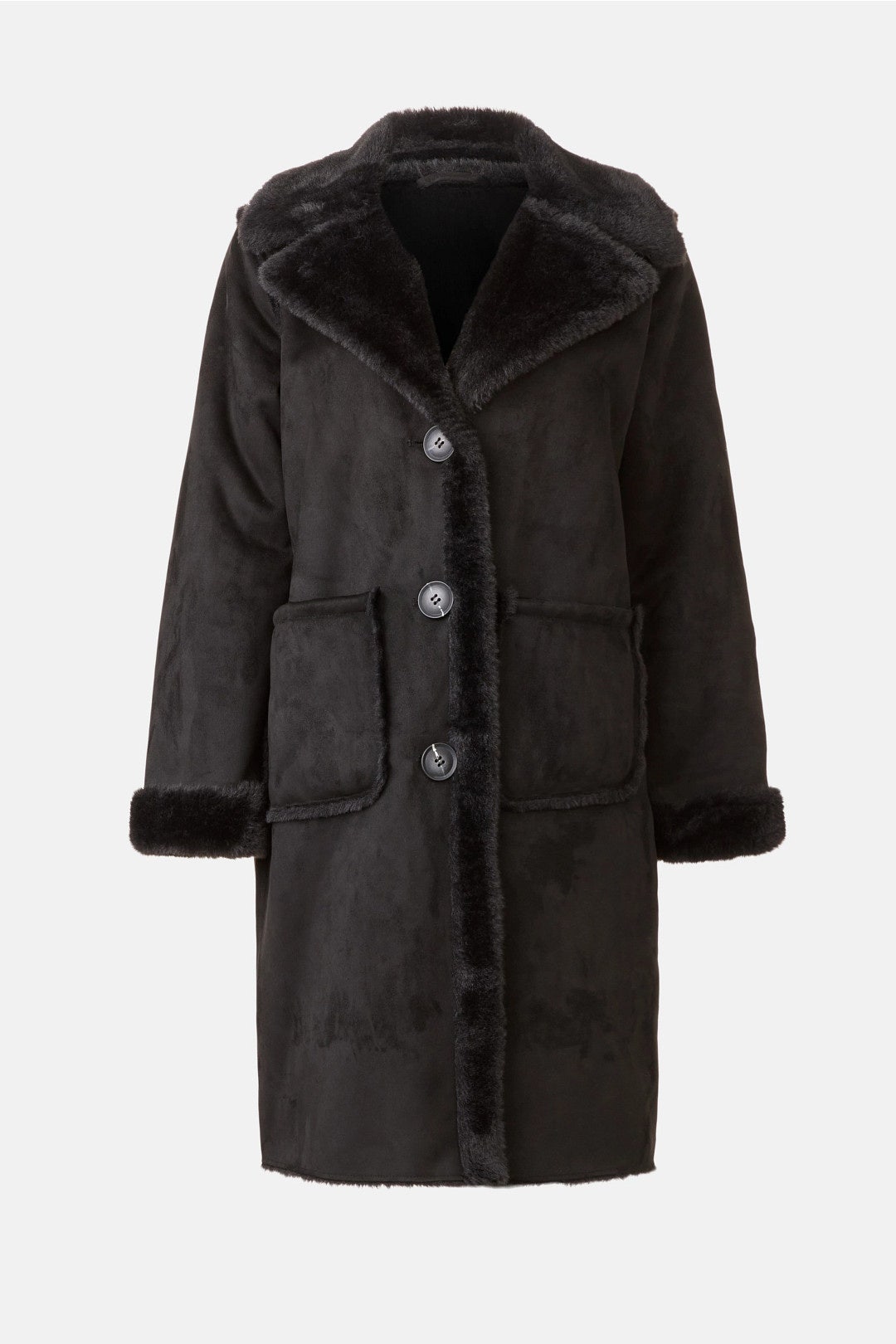 Shearling Duffle Toggle Coat by NVLT 4