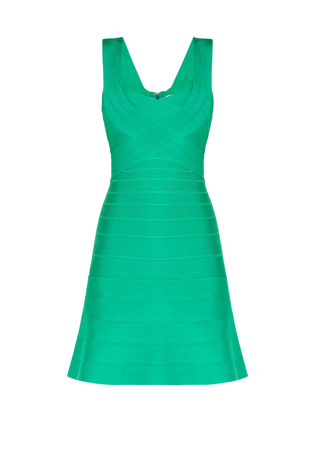 Green Elisha Novelty Bandage Dress by Hervé Léger 3