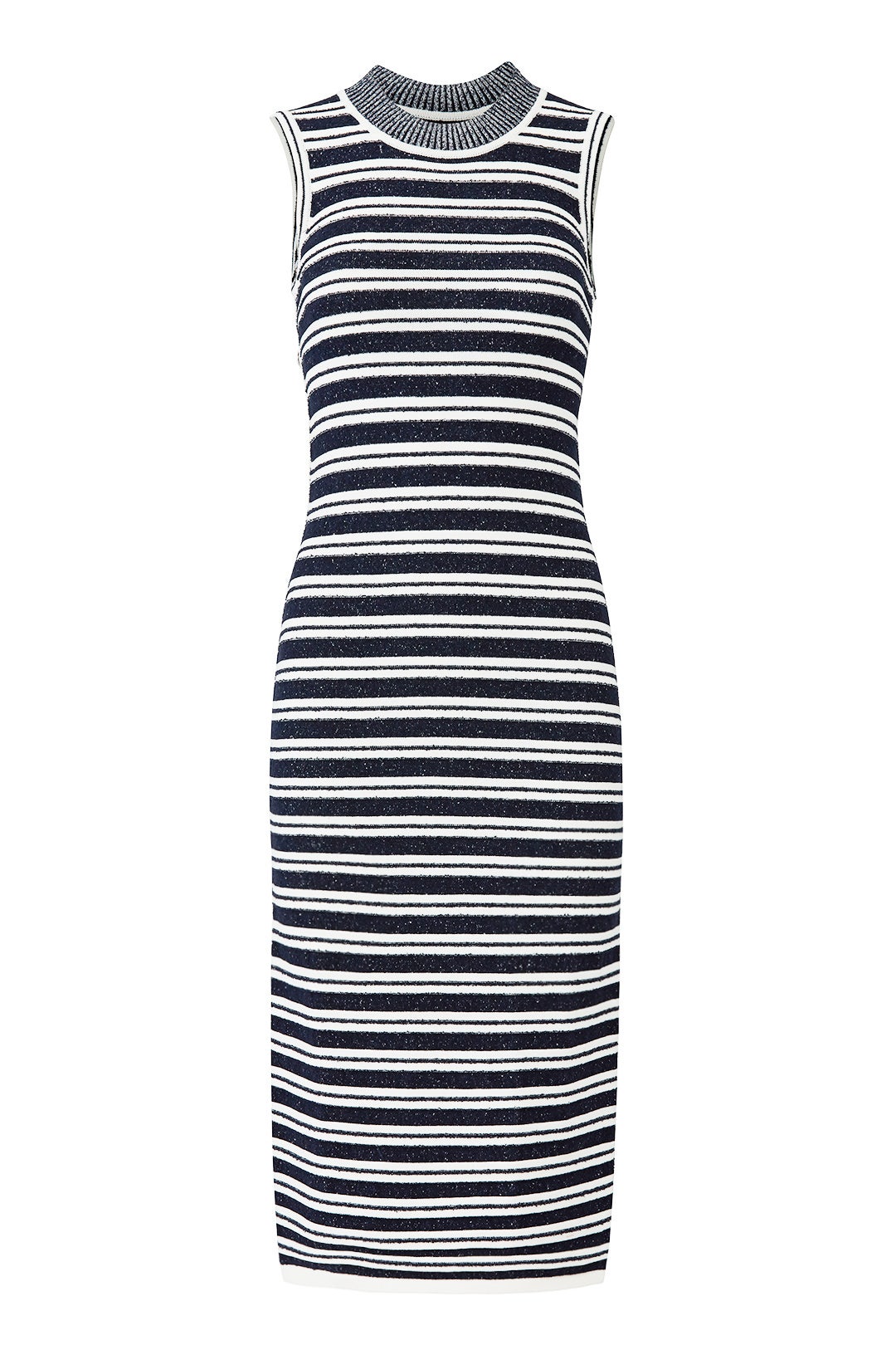 Black Stripe Knit Dress by Jason Wu