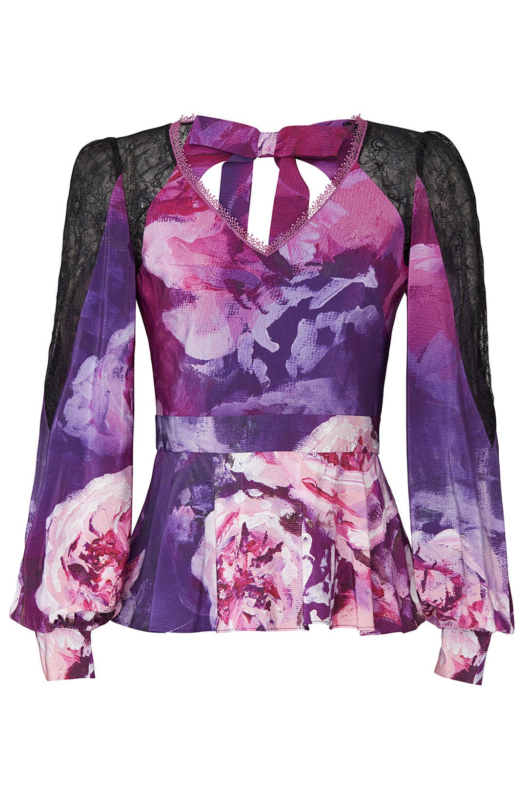 Floral Bow Back Top by Marchesa Notte 4