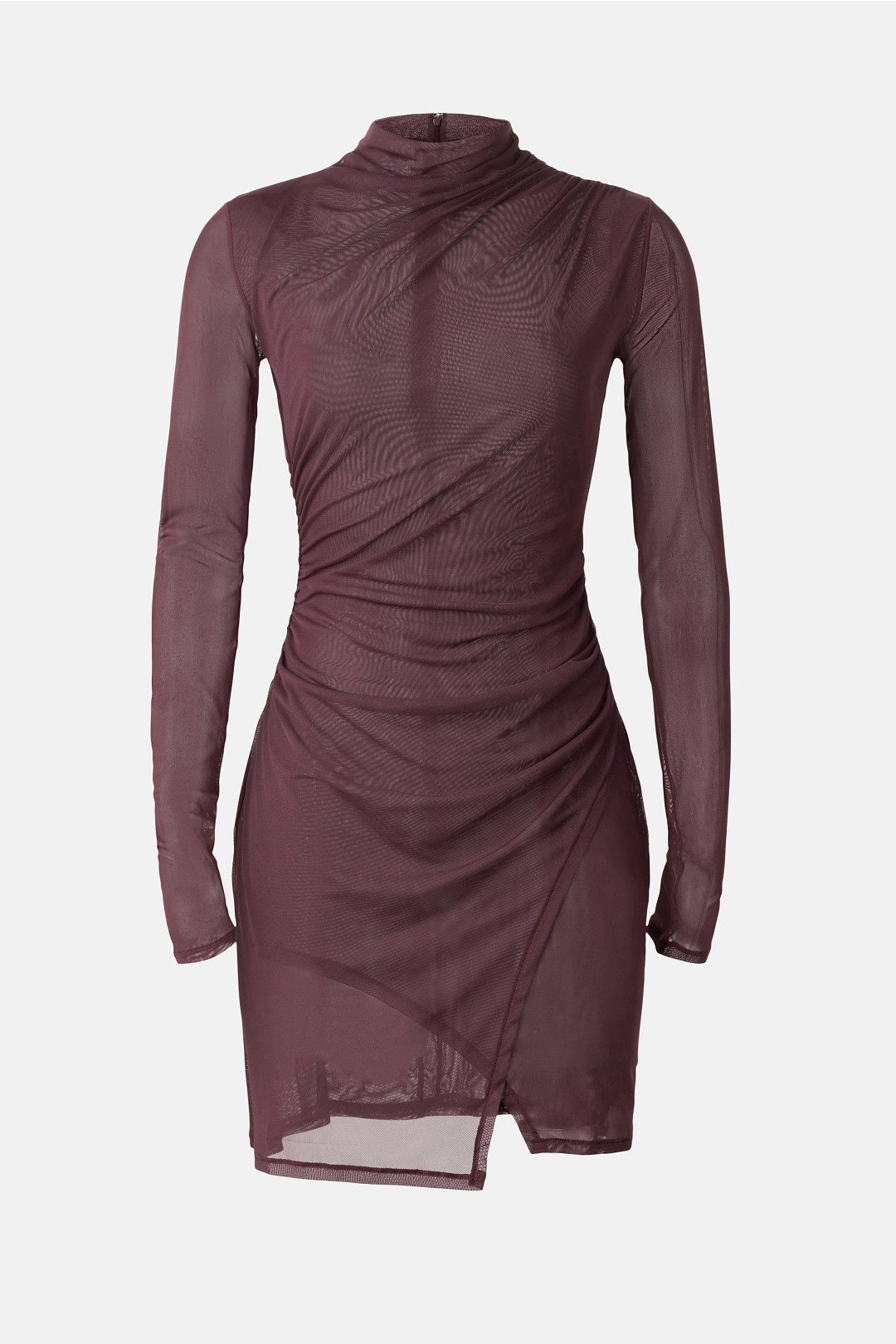 Mesh Draped Mini Dress by LAPOINTE 4