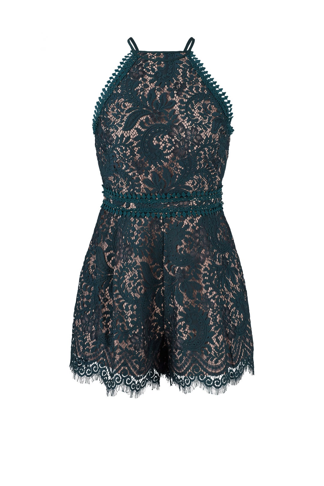 Green Davis Romper by STYLESTALKER 3