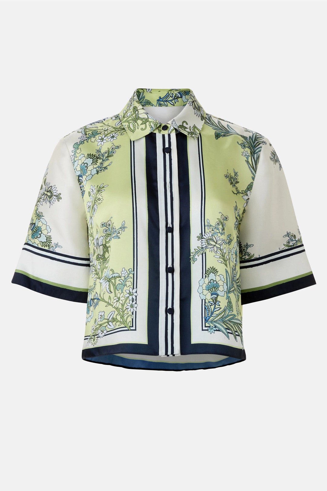 Clean Spruce Button Front Top by Veronica Beard 4