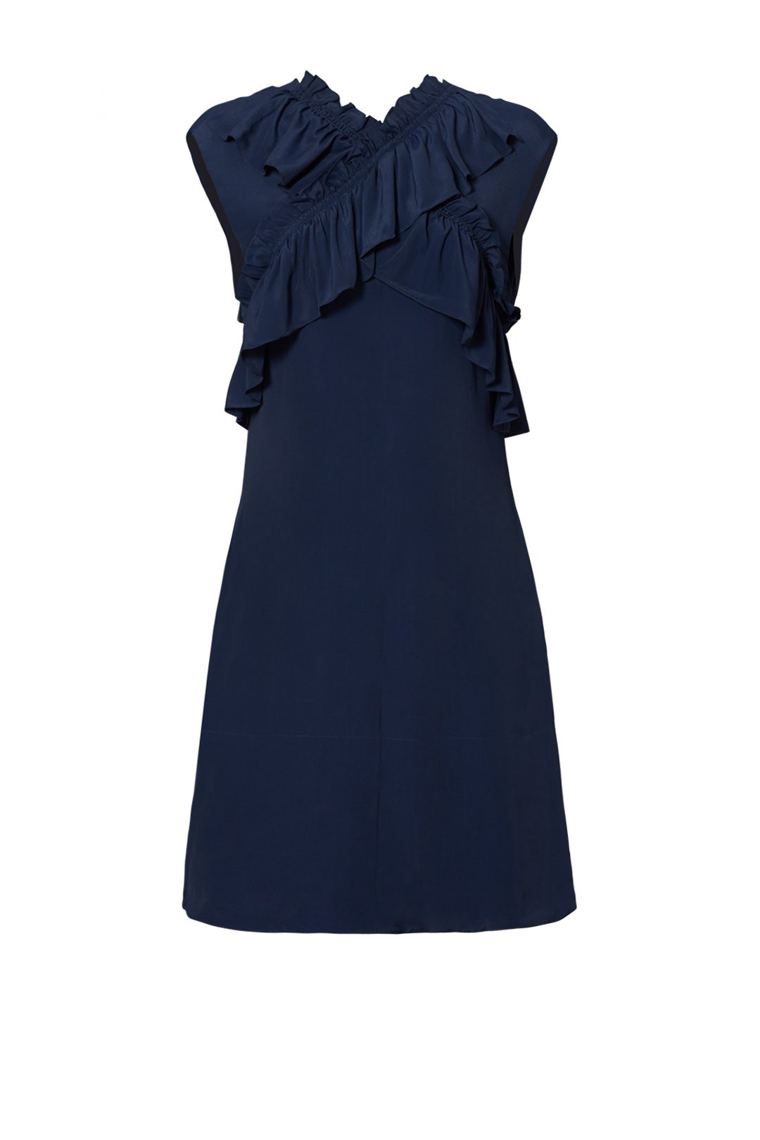 Navy Cross Ruffle Dress Navy Cross Ruffle Dress