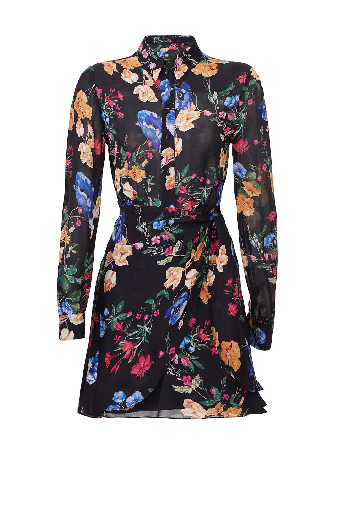 Black Sheer Ora Dress by Parker