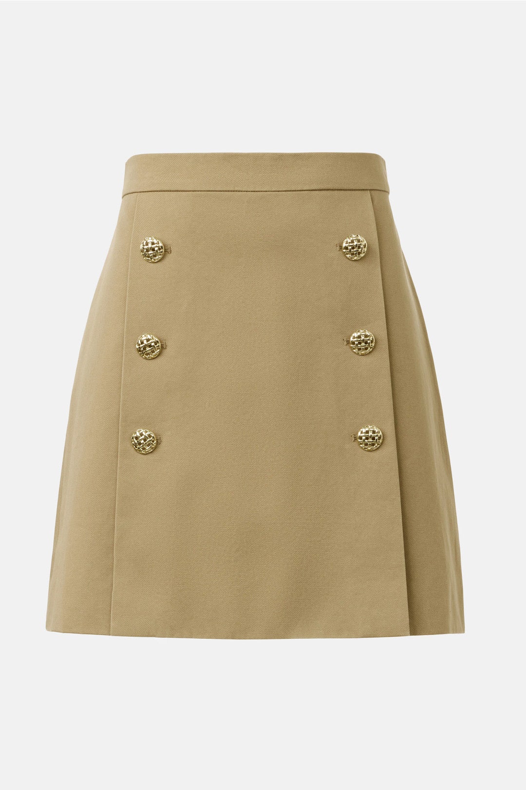 Double Placket Twill Mini Skirt by Adam Lippes x RTR