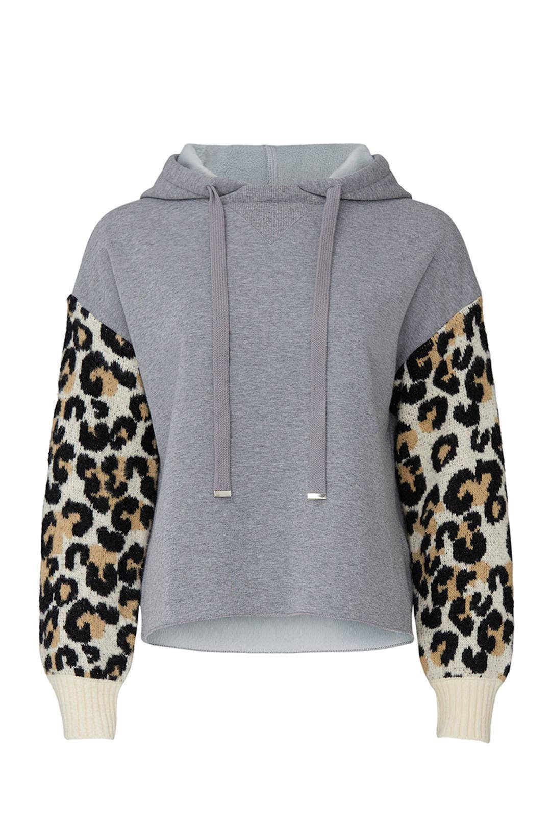 Leopard Sleeves Sweatshirt by Central Park West