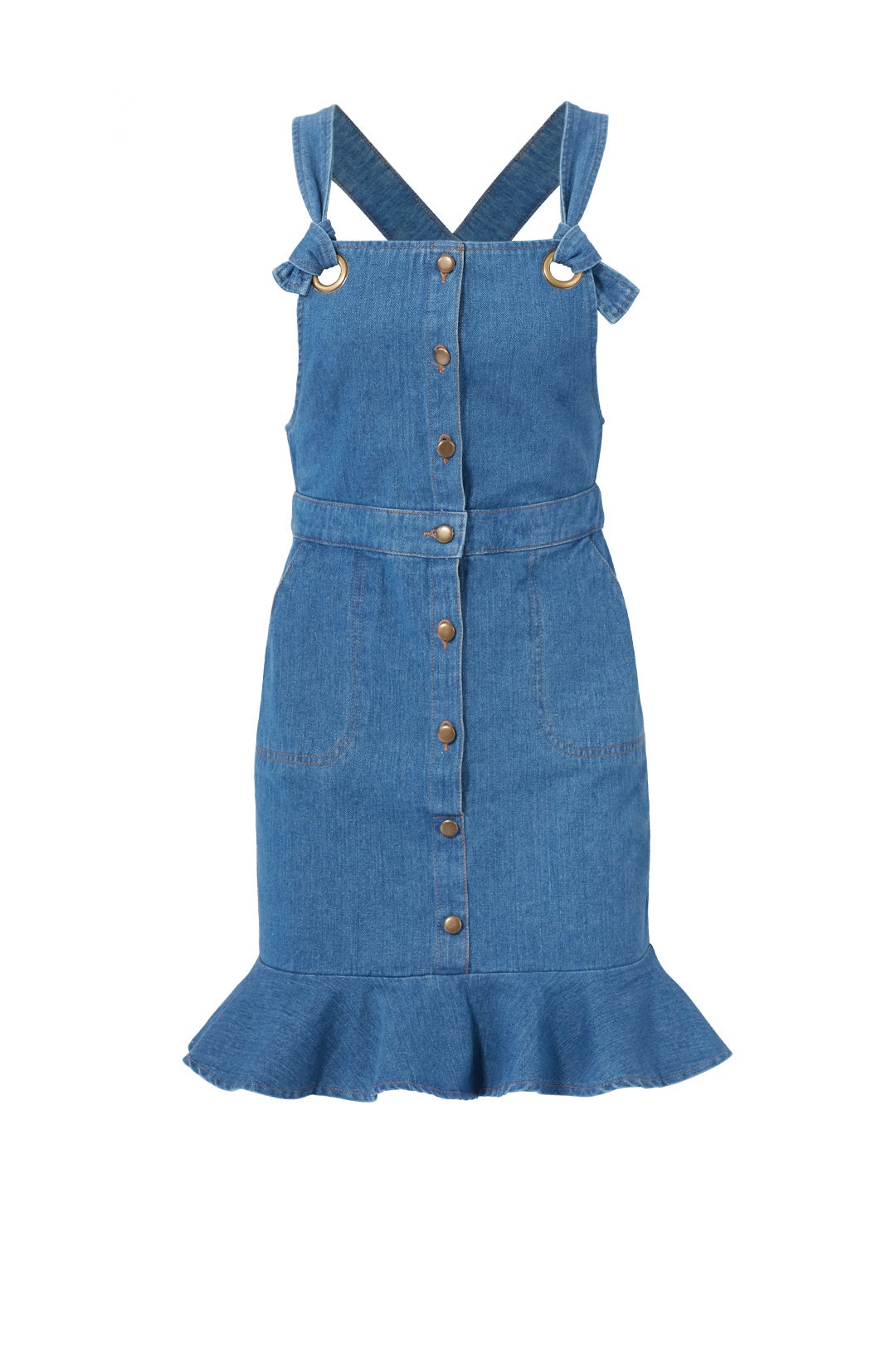 Denim Overall Dress by English Factory 3