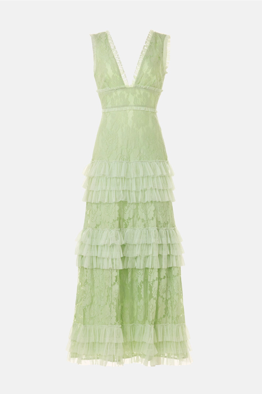 Tiered Ruffle Gown by Ieena for Mac Duggal 4