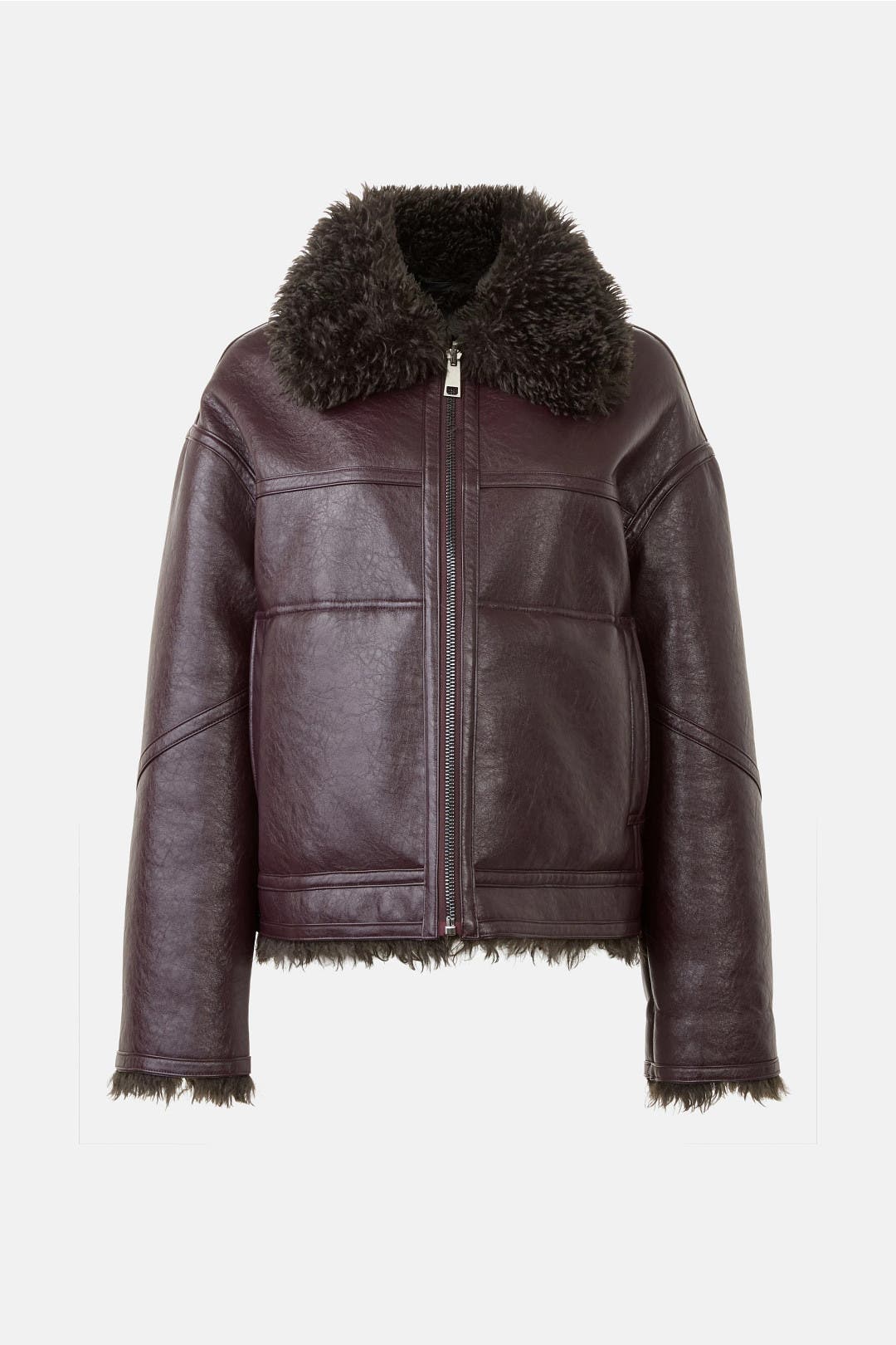 Brown Reversible Short Jacket by OOF | Rent the Runway