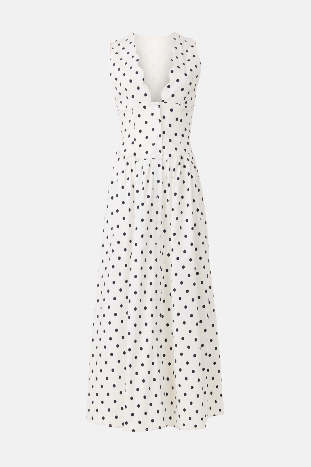 Button Front Scallop Dress by WEWOREWHAT 4