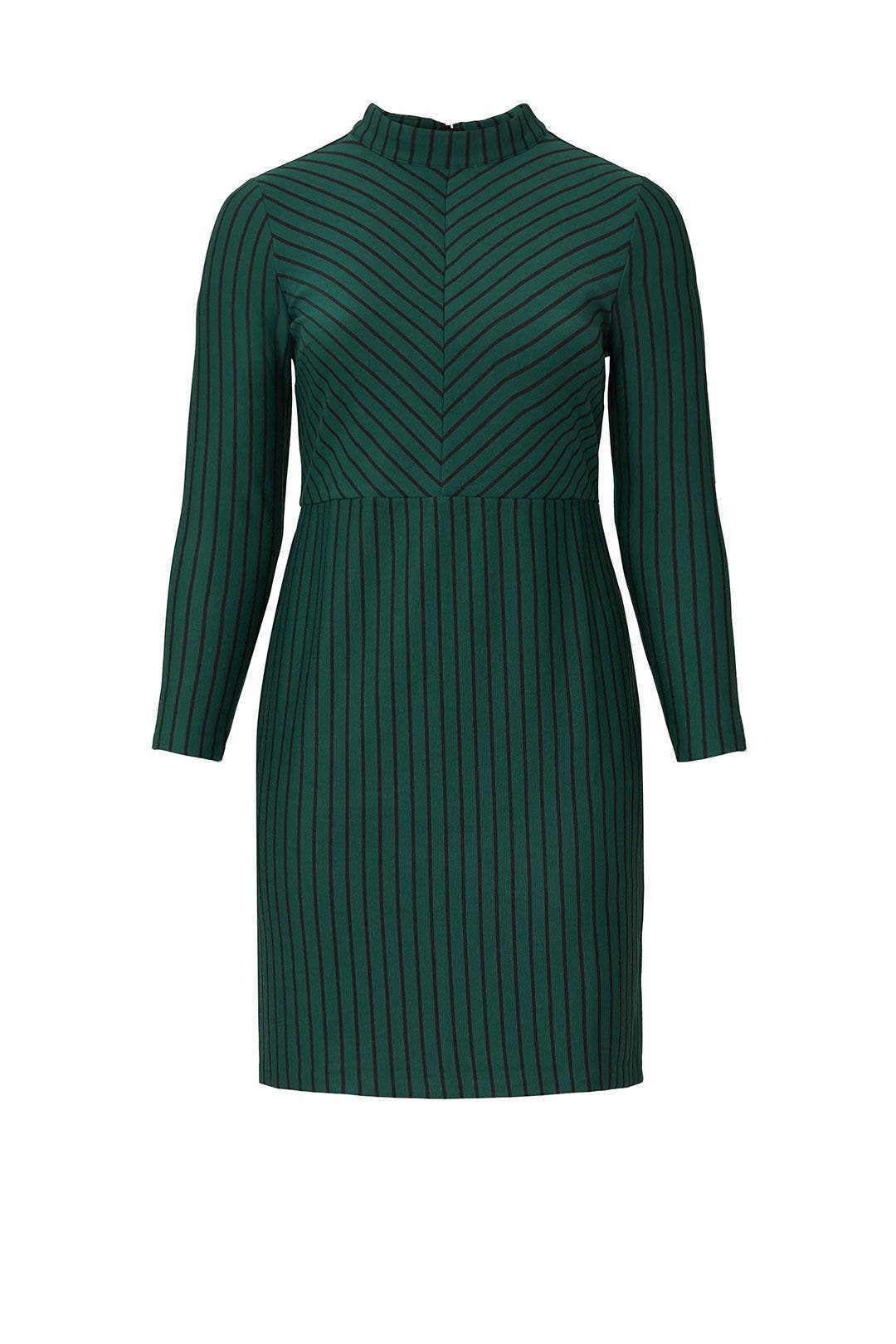 Striped Mock Neck Dress by ELOQUII 4