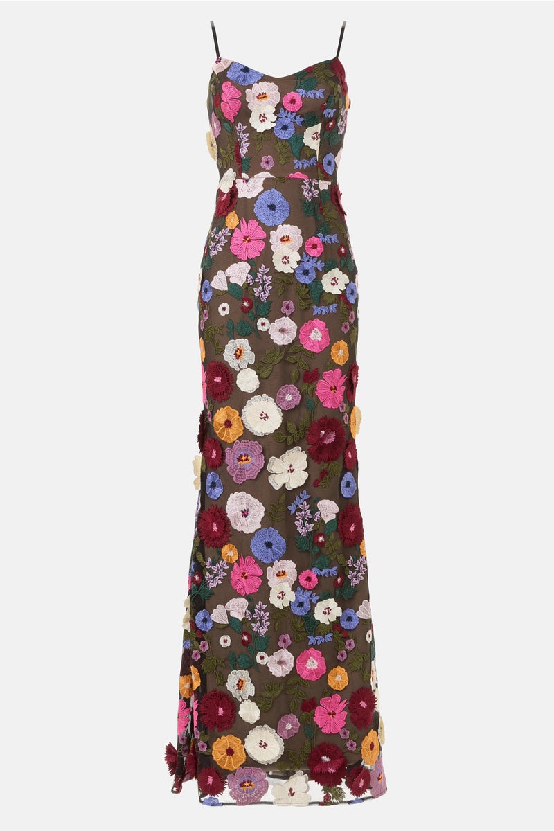 Paris Floral Gown by Dress The Population | Rent the Runway