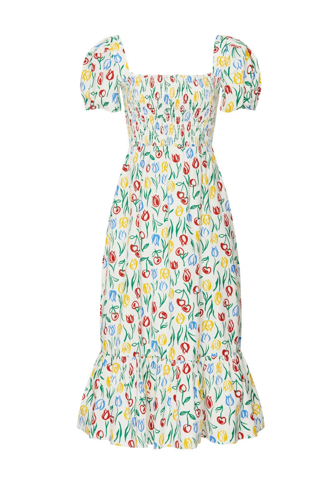ハーリップトゥ Tulip Cotton Blend Midi Dress M ハーリップトゥ Tulip Cotton Blend Midi Dress M