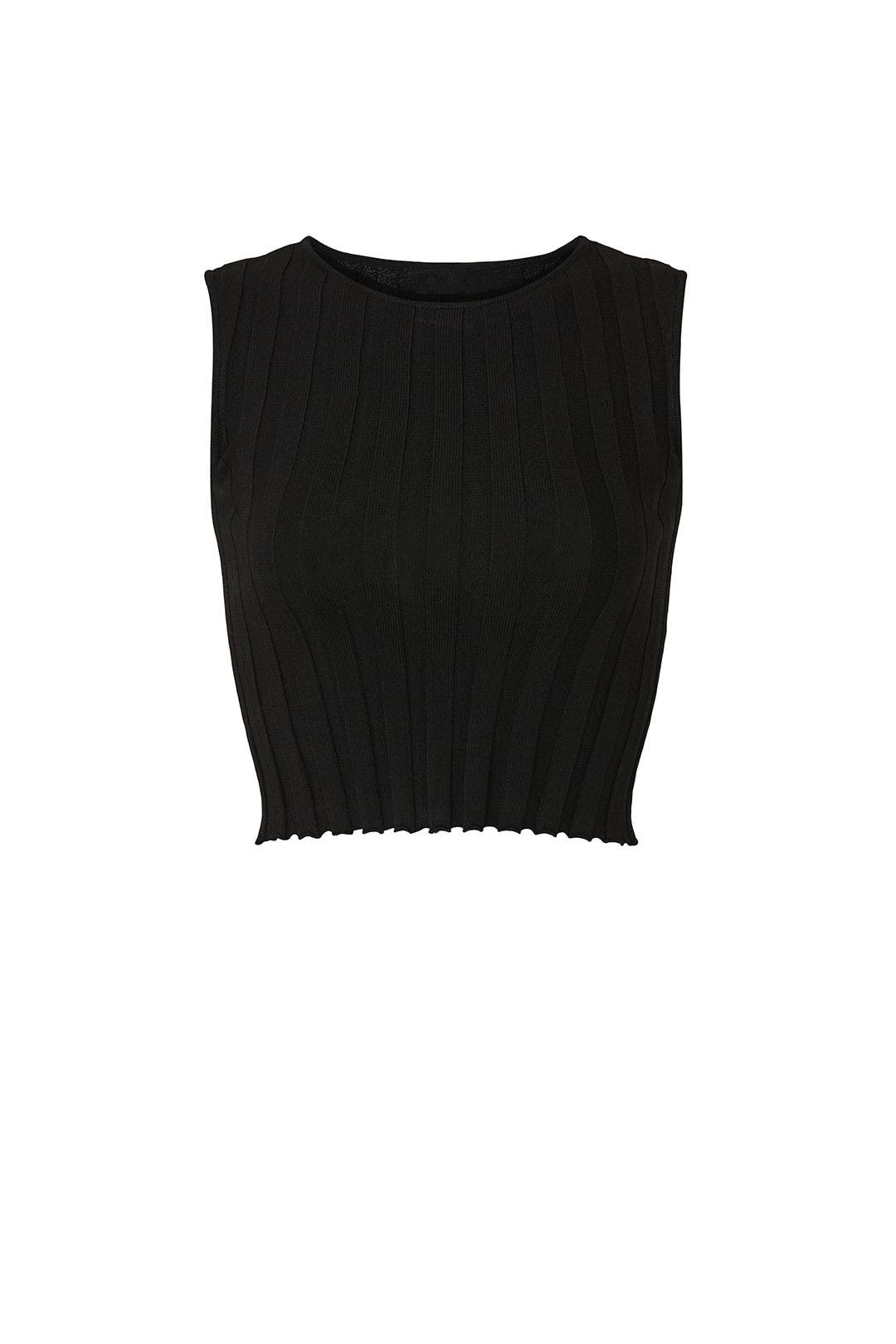 Emerald Ribbed Knit Top by Aya Muse | Rent the Runway