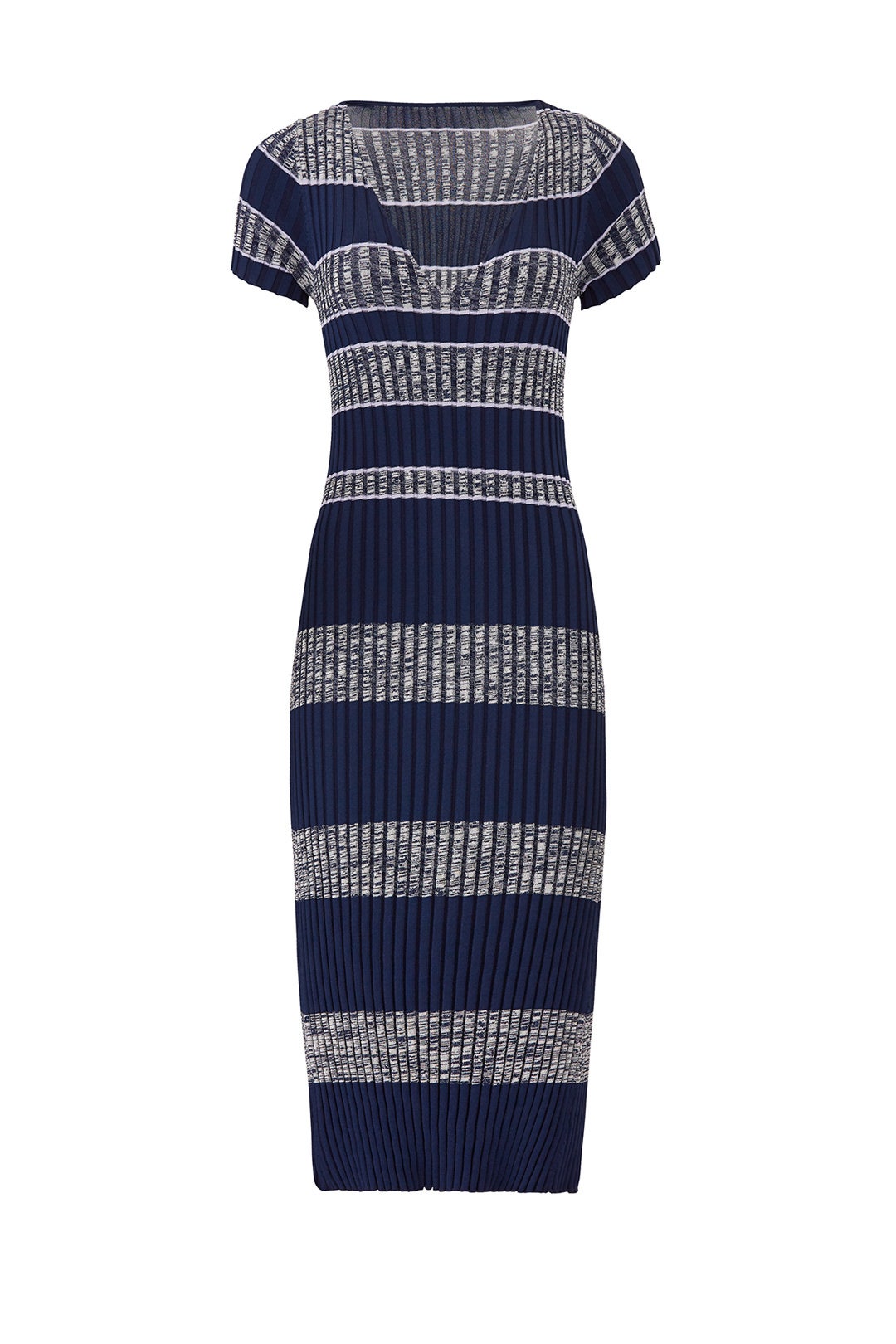 Ribbed Flare Hem Dress by Becken 3