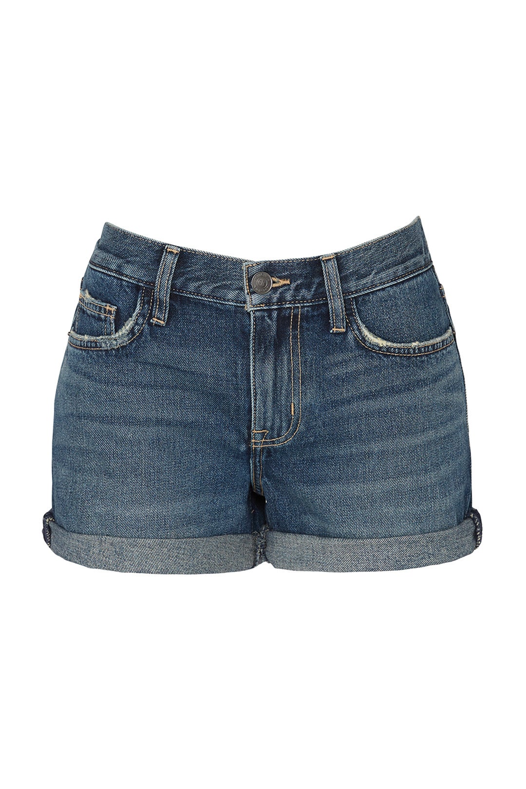 The Boyfriend Rolled Shorts by Current/Elliott 3