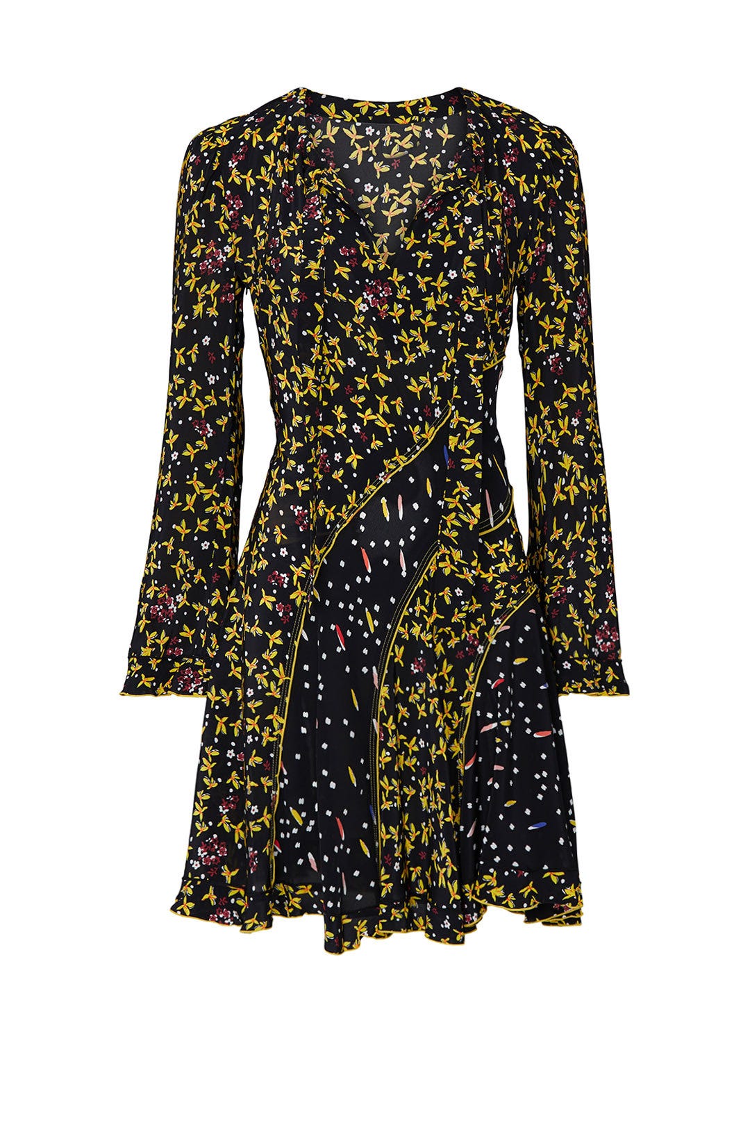 Catia Mixed Print Dress by Derek Lam 10 Crosby 4