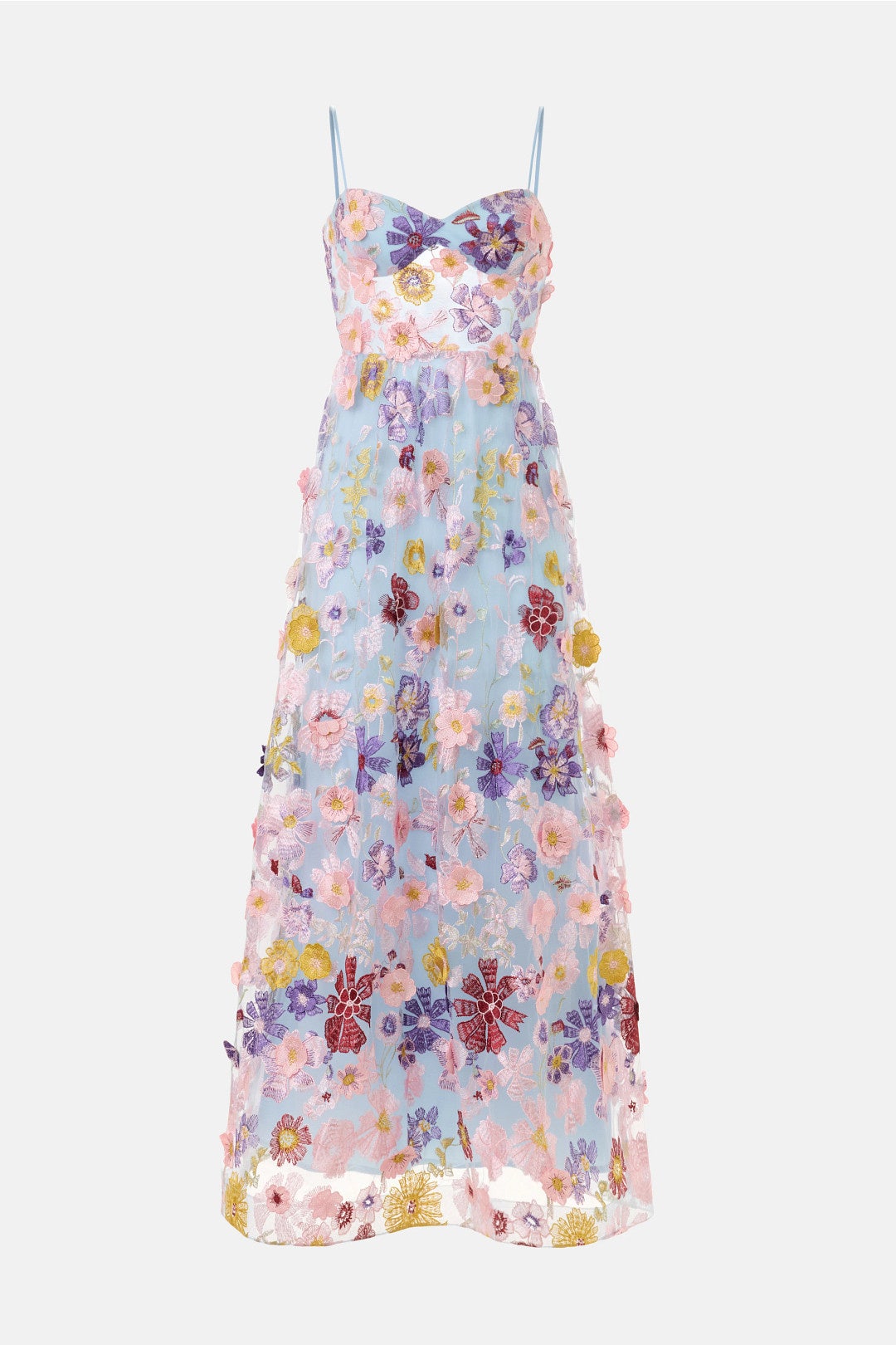 Floral Embroidered Gown by Ieena for Mac Duggal 4