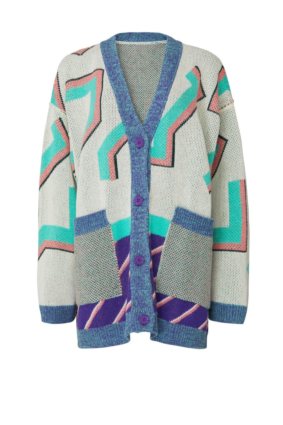 Printed Oversized Cardigan by MM6 Maison Margiela