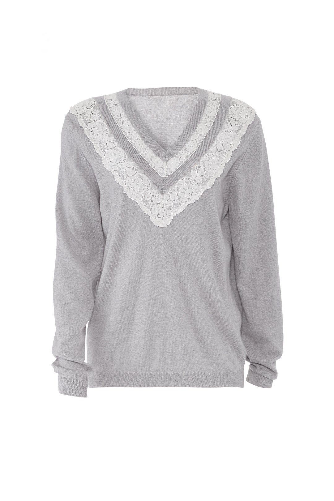 Lace Combo Pullover by Rebecca Taylor NYC