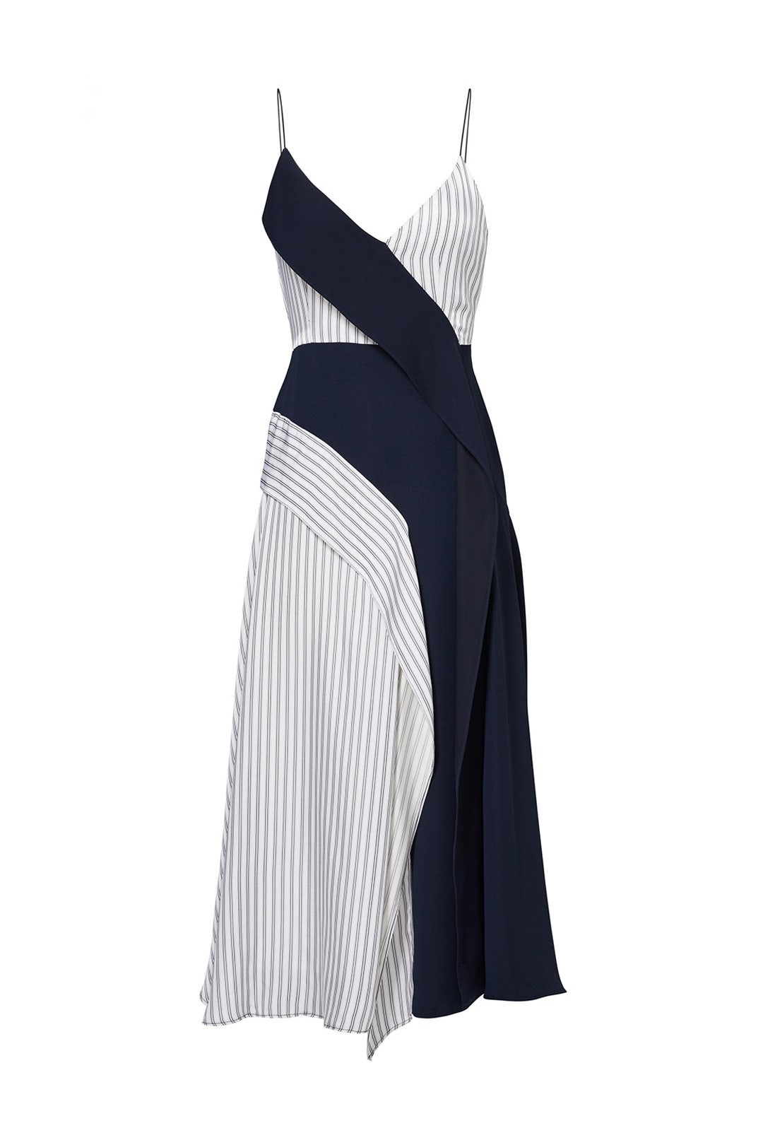 Navy Deconstructed Slip Dress by ADEAM