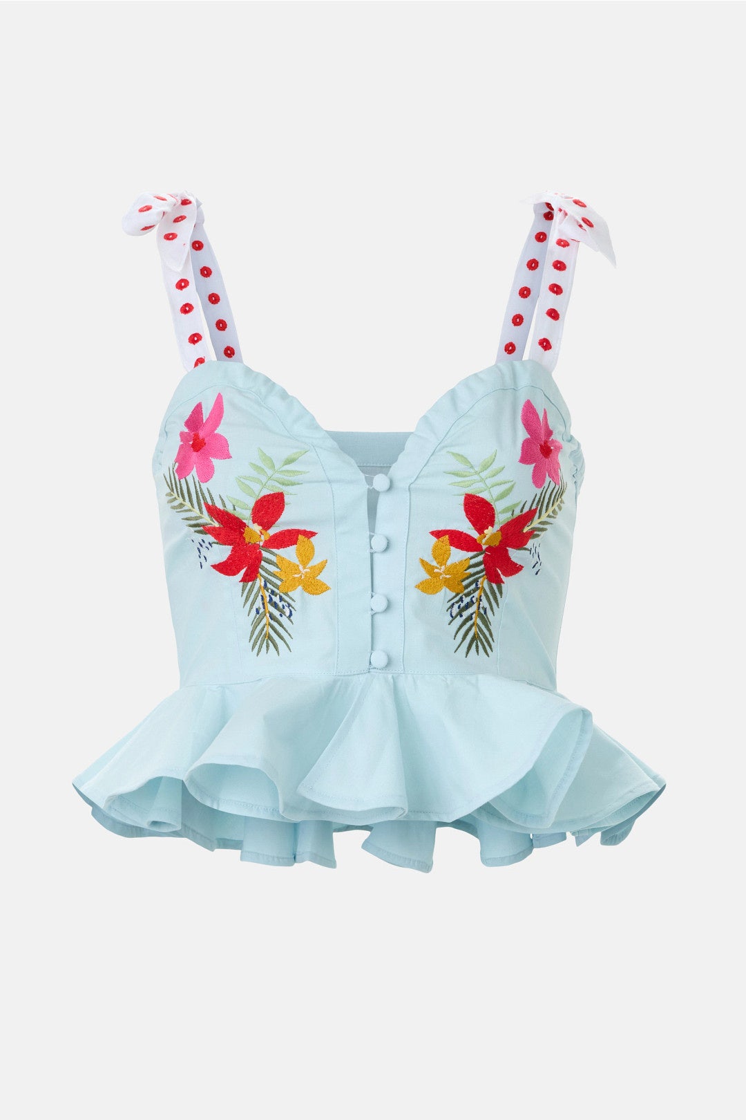Talca Floral Embroidered Top by Fanm Mon 4