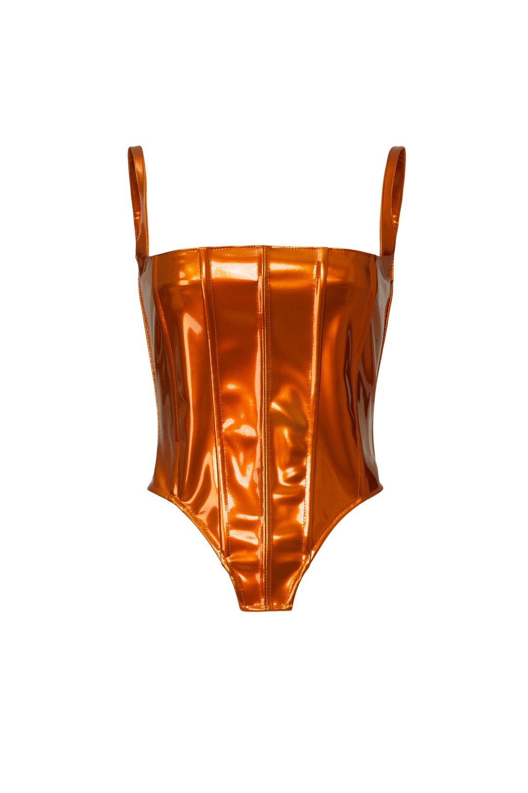 Bustier Faux Leather Top by LaQuan Smith 4