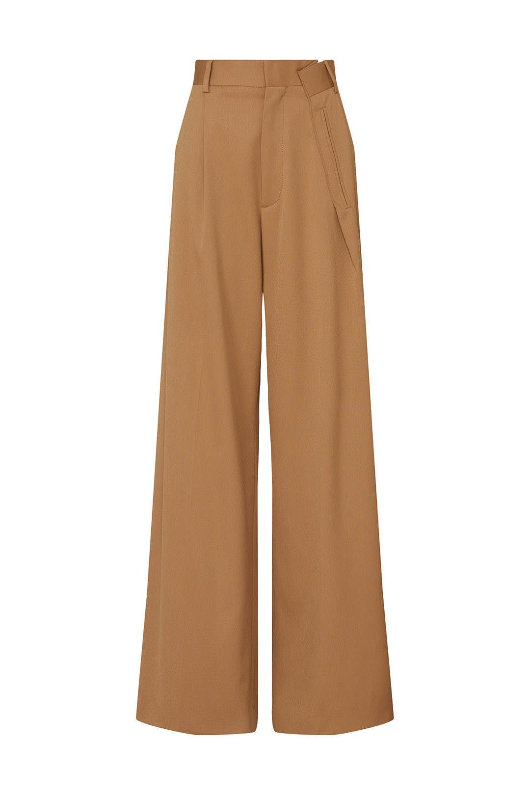 Tan Wide Leg Trousers by MM6 Maison Margiela | Rent the Runway