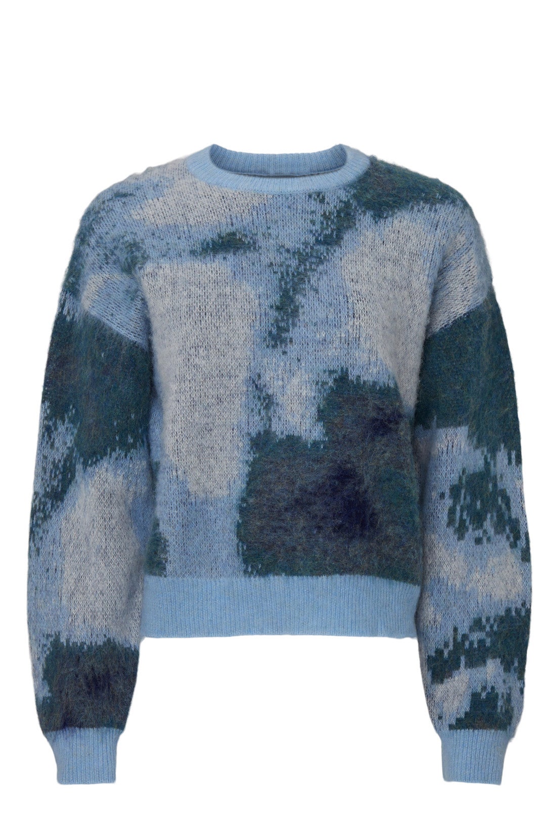 Blue Colorblock Sweater by The Kooples 4