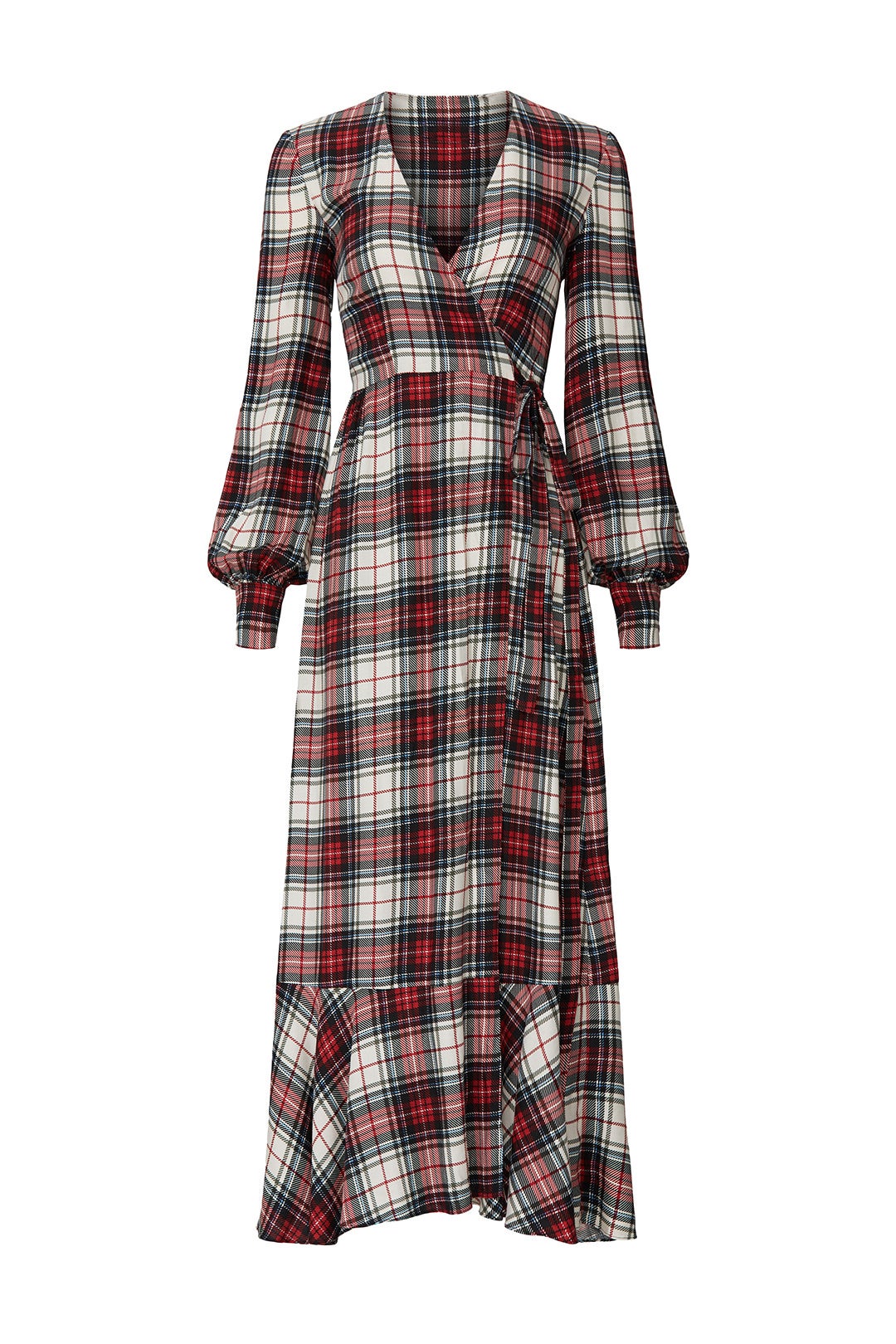 Plaid Salal Wrap Dress by Petersyn 4