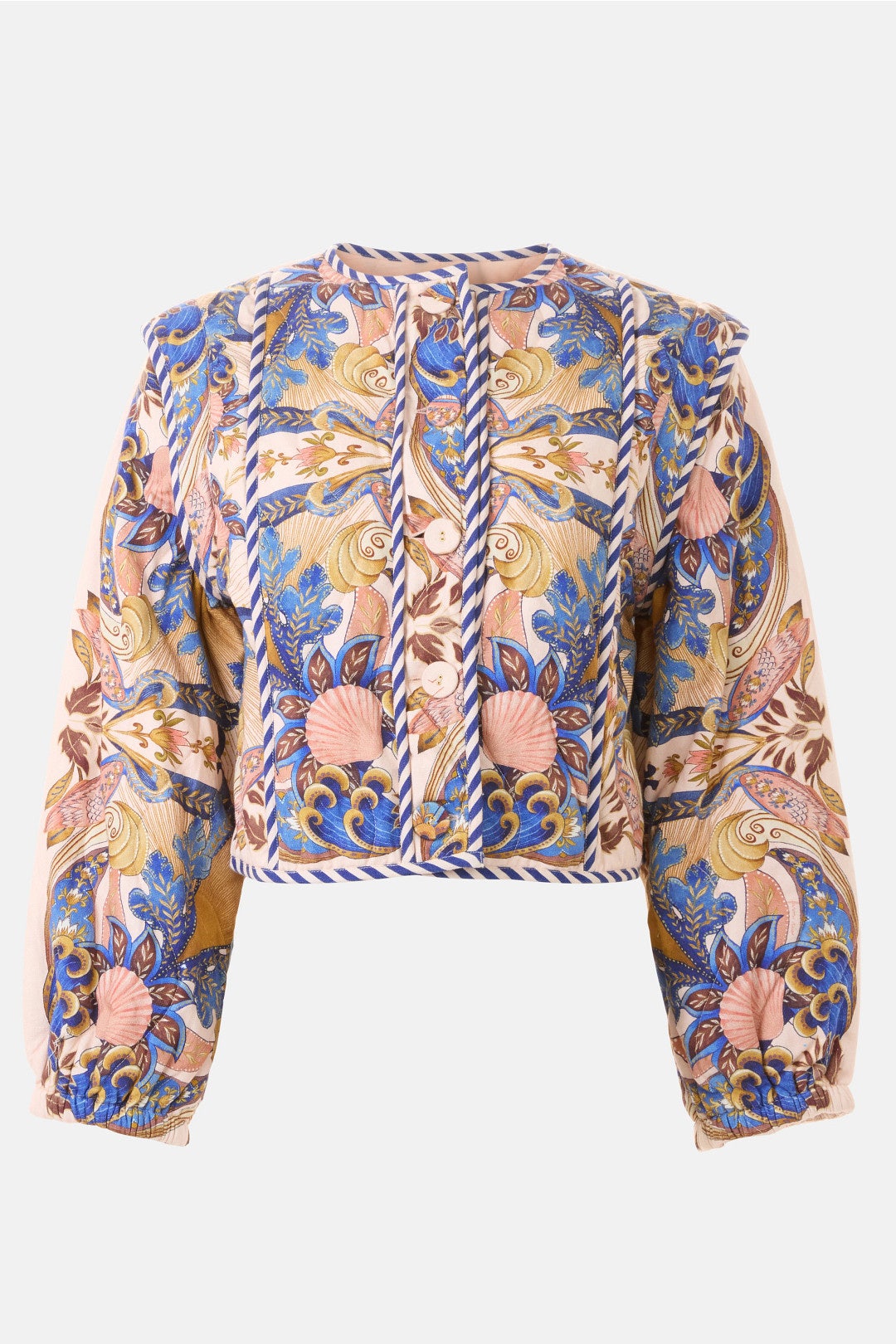 Sea Garden Quilted Jacket by FARM Rio