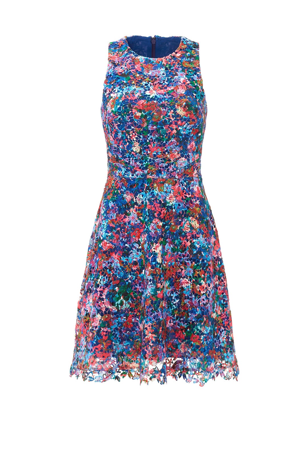 Confetti Flower Lace Dress by Nicole Miller 3