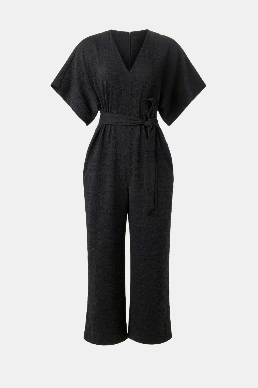 Textured Knit Crepe Jumpsuit by N Natori 4