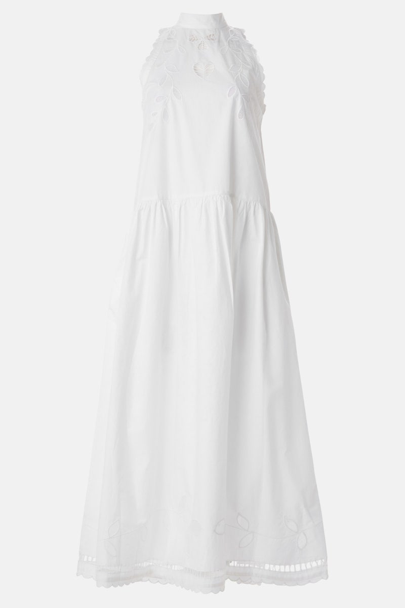 Embroidery Anglaise Sleeveless Maxi Dress by Stella Nova - Photo 4